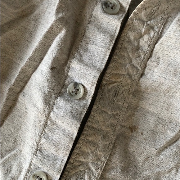 Gray button down long sleeve - Picture 2 of 2